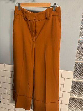 Never worn J.Crew 365 Crepe Wide Leg Cropped Dress Trouser Pant